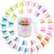 Butterfly Clips 50Pcs, EAONE Pastel Butterfly Hair Clips Cute Mini Small Hair Claw Clips Hair Aesthetic Accessories for 90s 2000s Girls Women’s Hair with Box Package, Gradient Transparency Colors