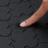 WiseLife Kitchen Mat Cushioned Anti Fatigue Floor Mat,17.3"x28", Thick Non Slip Waterproof Kitchen Rugs and Mats,Heavy Duty Foam Standing Mat for Kitchen,Floor,Home,Office,Desk,Sink,Laundry, Black