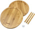 Greenco Premium Bamboo 2 Tier Lazy Susan Turntable