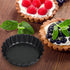 10 Pieces Mini Tart Pan with Removable Bottom, Nonstick Quiche Pan for Baking Pies, Quiche Cheese Cakes and Desserts (Black,3 Inch)