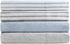 Madison Park Essentials Chambray Printed ultra soft 4 piece sheet set, Grey Stripe, Queen