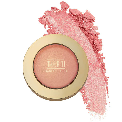 Milani Baked Blush - Bella Bellini (0.12 Ounce) Vegan, Cruelty-Free Powder Blush - Shape, Contour & Highlight Face for a Shimmery or Matte Finish