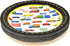 Traffic Jam Cars Trucks Transportation Party Supplies Tableware Set 24 9" Paper Plates 24 7" Plate 24 9 Oz Cups 50 Lunch Napkins for Construction Transport Vehicle Disposable Birthday Decorations