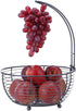 SunnyPoint Tabletop Wire Fruit Basket Bowl Stand with Banana Hanger
