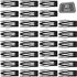 30 Pieces Double Grip Hair Clips Metal Snap Hair Barrettes for Women Girls Hair Making (Black)