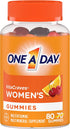 One A Day Women’s Multivitamin Gummies, Supplement with Vitamin A, Vitamin C, Vitamin D, Vitamin E and Zinc for Immune Health Support*, Calcium & more, 80 count