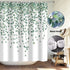 Maccyafst Eucalyptus Shower Curtain Green Leaves Shower Curtain Watercolor Leaf Shower Curtain Fabric Floral Shower Curtain Waterproof Plants Bathroom Curtains with Hooks