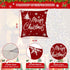Christmas Pillow Covers 18x18 Set of 4 Rustic Buffalo Plaid Farmhouse Cushion Pillow Case for Christmas Decorations Indoor Living Room Home Couch