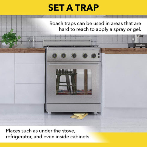 Harris Roach Glue Traps, Pesticide Free (2-Pack)