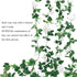 CEWOR 4pcs 26.2ft Artificial Rose Garlands Fake Silk White Rose Flowers Hanging Vines for Wedding Party Home Wall Garden Hotel Outdoor Decor