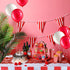 14 Pieces Carnival Red White Striped Table Skirt Carnival Tablecloth Circus Theme Table Cover 3 Tier Cupcake Foam Stand Popcorn Box for Mardi Cras Home Party Decorations Supplies
