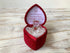 Glass Bear in Love Heart Shaped Box for a Much Loved Mum Thank You Mum