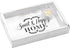 Luxspire Serving Tray with Handles, Wood Decorative Tray for Breakfast Eating Coffee Table Ottoman Tray, 12"x 8" Large Rustic Bed Living Room Bathroom Restaurant Outdoor Farmhouse Platter, White