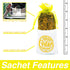 Cedar Sense Lemon Essential Cedar Sachets 8 Pack Essential Oil Infused Cedar Chips Car Air Freshener Closet Freshener Potpourri Bags Air Fresheners Sachets for Drawers and Closets