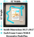 Tasse Verre 12x12 Display Shadow Box Frame with Linen Background and 8 Stick Pins - Large Shadowbox Picture Frame - Box Display Frame, Baby & Sports Memorabilia, Uniforms, Military Medals, Wedding