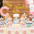 Two Sweet Donut Party Decoration Baby Second Birthday Glitter Doughnut Banner Cake Topper Sprinkles Balloons Kids Party Favor Ideas Supplies