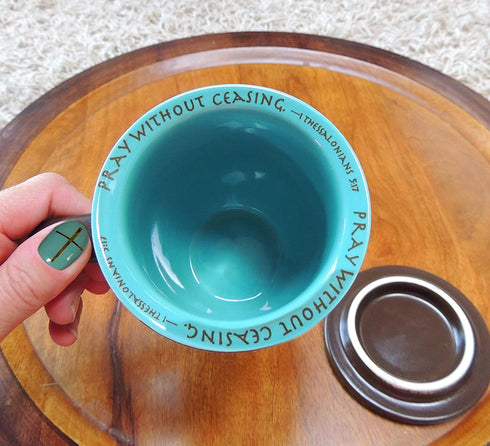 Abbey Gift (Abbey & CA Gift) Prayer Changes Everything Coaster, 2 Piece Set, Blue