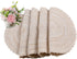 homing Round Placemats Set of 6 for Dining Table Woven Heat Resistant Anti-Slid Cotton Kitchen Table Mats 14 Inch, Easy to Care, Mixed Color, Beige