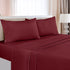 Utopia Bedding Full Bed Sheets Set - 4 Piece Bedding - Brushed Microfiber - Shrinkage and Fade Resistant - Easy Care (Full, Burgundy)