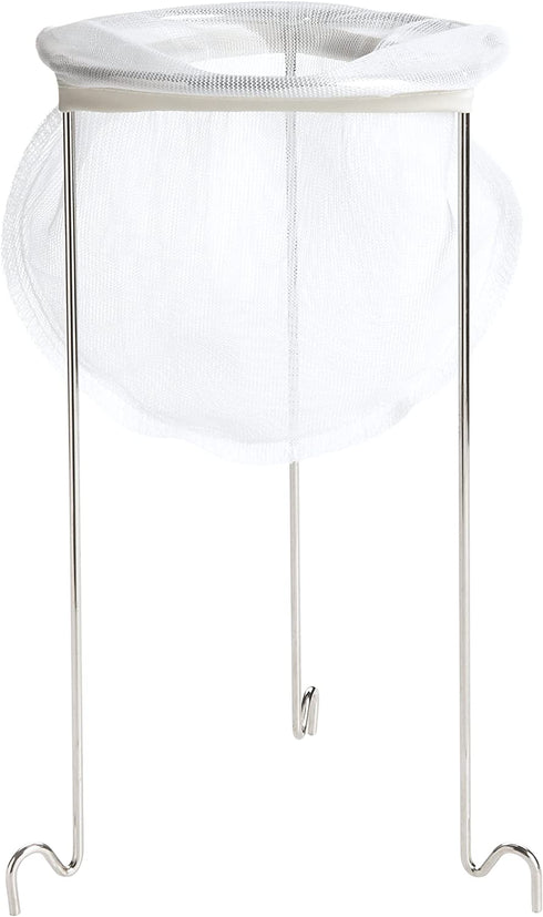 Farm to Table Jelly Strainer, 15" H, Silver