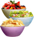 Hedume Set of 12 Colorful Glass Bowls, 8.5 OZ Glass Prep Bowls, Stackable Glass Salad Bowl, Glass Prep Bowls Serving Bowls for Kitchen Prep, Dessert, Dips, Candy, Nuts, Snack