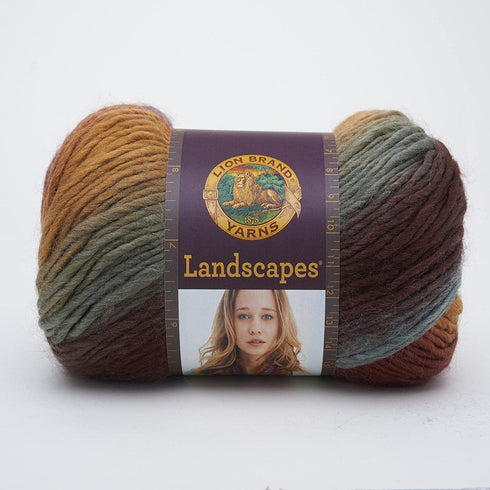 (1 Skein) Lion Brand Yarn Landscapes Yarn, Desert Spring