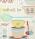Brownlow Gifts Recipe Binder Set with Plastic Page Protectors and Recipe Cards, Made With Love