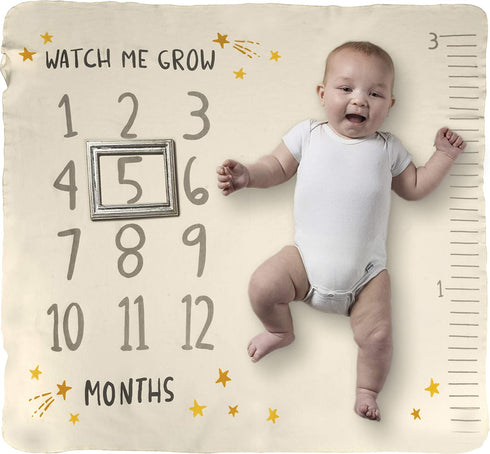Primitives by Kathy Baby Milestone Blanket, 42" x 36", Watch Me Grow