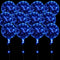 12 Packs LED Balloons Light Up Balloons 15 Inch Clear Glow in the Dark Balloons Globos Bobo Balloons with Rope Lights for Party Wedding Decoration (Blue)