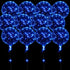 12 Packs LED Balloons Light Up Balloons 15 Inch Clear Glow in the Dark Balloons Globos Bobo Balloons with Rope Lights for Party Wedding Decoration (Blue)