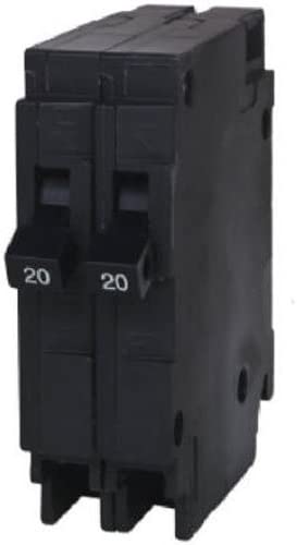 Siemens Q2020 Two 20-Amp Single Pole 120-Volt Circuit Breakers, for use only where Type QT breakers are allowed