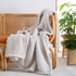 Ultra Soft Cozy Sherpa Throw Blanket, 2 Tones Ombre Light Brown Pattern Reversible, Light Weight Warm Decorative Boho Style Throw Blanket Cover for Sofa, Couch, Bedroom,Travel, 50?x60?