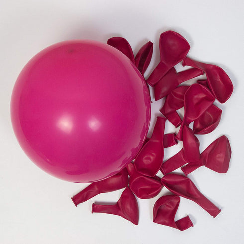 Princess Hot Rose Red Balloon Baby Pink Balloon Chrome Rose Gold Balloon Macaron Light Purple Balloon 132Pcs,Balloon Arch for Birthday of The Princess,Engagement,Graduation,Picnic,Baby Shower,Christmas or Party Decoration.