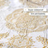 DESIHOM Gold Boho Mandala Shower Curtain Bohemian Theme Medallion Shower Curtain Polyester Fabric-72" x 72"