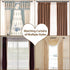 KAMANINA 3/4 Inch Curtain Rods, Round Finials, Bronze, 28-48 Inches Drapery Rod