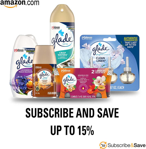 Glade PlugIns Refills Air Freshener, Scented and Essential Oils for Home and Bathroom, Aqua Waves, 2.01 Fl Oz, 3 Count
