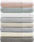 Madison Park Spa Waffle 100% Cotton Luxurious Towel Set, Premium Texture Waffle Weave, Highly Absorbent, Quick Dry, Hotel & Spa Quality Wash Clothes for Bathroom, Assorted Sizes, Blue 6 Piece