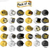 Happy New Years Swirl Decorations 2022 Pack of 40, Gold Glitter | Happy New Year Decorations 2022 | New Years Eve Party Supplies 2022 | NYE Decorations 2022 | Happy New Years Eve Decorations 2022