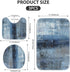 ArtSocket Bathroom Rugs and Mats Sets 3 Piece,Bathroom Rugs Non Slip, Blue Abstract Painting Gray Absorbent Microfiber Memory Foam Bath Mat Machine Washable Bathroom Floor Mats