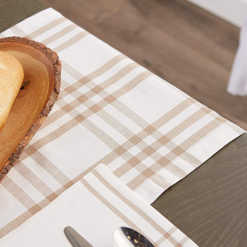 DII Home Sweet Farmhouse Table Top Collection Stylish D©cor for Family Dinners, Dinner Parties, Weddings & Everyday Use, Table Runner, 14 x 108, Stone Plaid