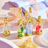 18 Pieces Champagne Bottle Container Candy Bottle DIY Favor Mini Baby Shower Favors Candy Jars Wedding Favors Plastic Small Champagne Bottles for Wedding Bridal Shower Birthday, Clear and Gold