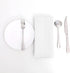 Randall Waffle Stripe Cloth Napkin Set of 4 (19€œ—19"), Solid Washable for Holiday Dining, Wedding or Party, White