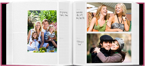 Pioneer Photo Albums Holds 200 Photos, Bright Pink, 4" x 6"