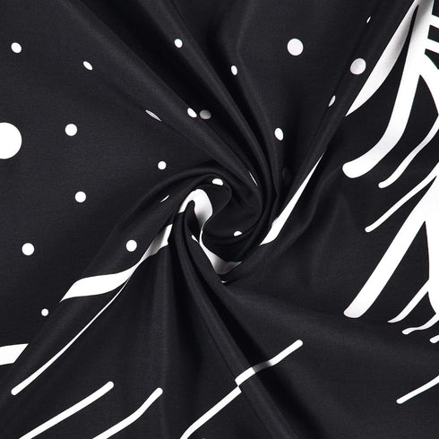 Sevenstars Mountain Tapestry Moon Star Tapestry Starry Night Sky Tapestry Black and White Mountains Tapestry for Room
