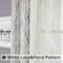 Floral Beige Semi Sheer Curtains 2 Panels,Vintage Lace Embroidered Window Treatments Girls Room Drapes and Curtains for Kitchen Bedroom Nursery Living Room Small Window, 60 x 63 Inch Length