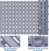 KMAT Shower Mat Non Slip Bathtub Mats Bath Mats for Shower Tub with Suction Cups and Drain Holes,Bathmat Bath Tub Mat (BPA, Latex, Phthalate Free)-Grey
