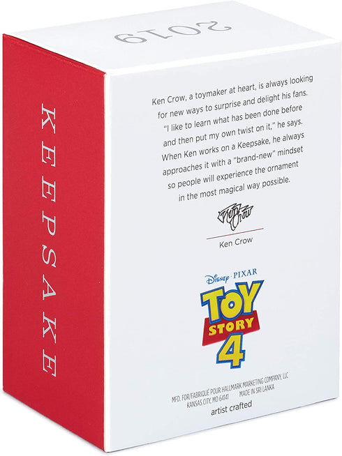 Hallmark Keepsake Christmas 2019 Year Dated Disney/Pixar Toy Story 4 Ducky and Bunny Ornament