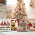 Christmas Pillow Covers , 2021 Newest Double-Sided Christmas Pillowcase,18 x 18 Inches Set of 4 - Xmas Series Cushion Cover Case Pillow Custom Zippered Square Pillowcase (Christmas-B)