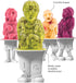 Tovolo Zombies Ice Pop Molds, Flexible Silicone, Easily-Removable, Dishwasher Safe, Set of 4 Popsicle Makers with Sticks