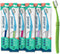 Preserve Eco Friendly Adult Toothbrushes, Made in The USA from Recycled Plastic, Lightweight Pouch, Soft Bristles, Colors Vary, 6 Count
